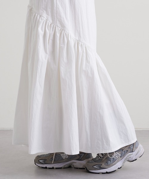 CIAOPANIC TYPY（チャオパニックティピー）の「【お気に入り数3.1万人突破】【WEB限定】ドロストギャザーボリュームスカート（スカート・レディース・ホワイト/ブラック/ブラウン/スカイブルー・ONE SIZE）」の8枚目の写真
