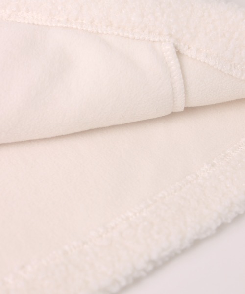 GIORDANO（ジョルダーノ）の「[ GIORDANO ]シープボアハーフジップフリースジャケット（ブルゾン・レディース・ホワイト・MEDIUM/LARGE）」の8枚目の写真