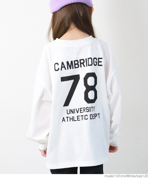 coca（coca）（コカ）の「キッズ 親子お揃いカットソーアソートプリントルーズシルエットロンT（Tシャツ/カットソー・キッズ・ホワイト/ブラウン/ブラック/アイボリー・100/110/120/130/140）」の11枚目の写真