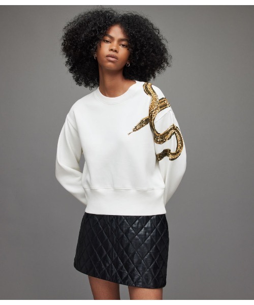 ALLSAINTS(オールセインツ)の「TEMPEST SEPARO SWEATSHIRT | TEMPEST SEPARO スウェットシャツ(スウェット・レディース・オフホワイト・M/L/S/XS)」の8枚目の写真