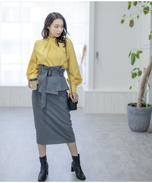 clear(クリア)の「フリルデザインブラウス≪2022AW新作≫(シャツ/ブラウス・レディース・イエロー/ブラック/オフホワイト・F)」の20枚目の写真