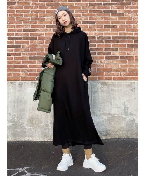 HONEYSUCKLE ROSE（ハニーサックルローズ）の「【HONEYSUCKLE ROSE】MOCOMOCOワンピース（ワンピース・レディース・ブルー/ブラック・M/L）」の6枚目の写真