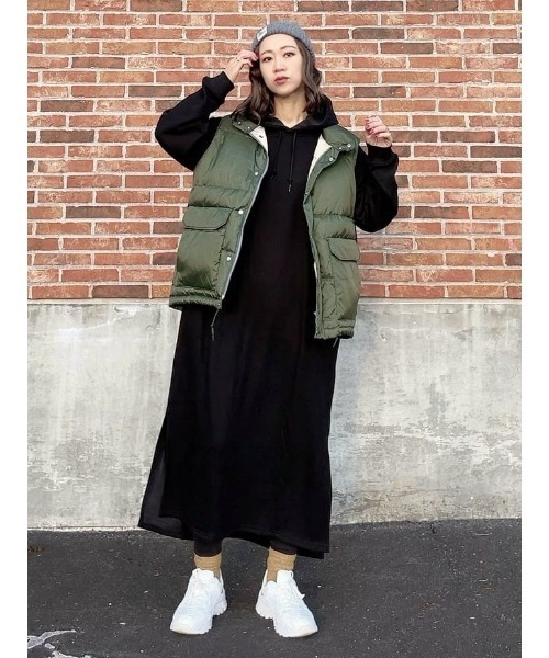 HONEYSUCKLE ROSE（ハニーサックルローズ）の「【HONEYSUCKLE ROSE】MOCOMOCOワンピース（ワンピース・レディース・ブルー/ブラック・M/L）」の9枚目の写真