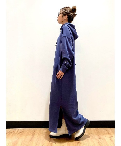 HONEYSUCKLE ROSE（ハニーサックルローズ）の「【HONEYSUCKLE ROSE】MOCOMOCOワンピース（ワンピース・レディース・ブルー/ブラック・M/L）」の14枚目の写真