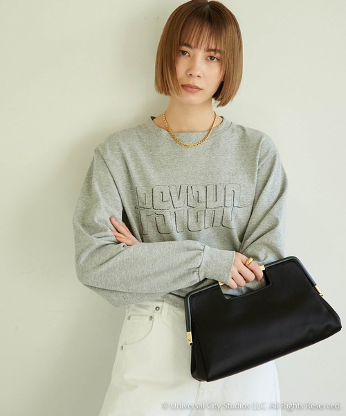 Whim Gazette(ウィムガゼット)の「【ユニバーサルコラボ】PSYCHOロンT(Tシャツ/カットソー・レディース・オフホワイト/ライトグレー・FREE)」の2枚目の写真