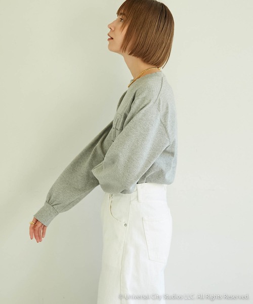Whim Gazette(ウィムガゼット)の「【ユニバーサルコラボ】PSYCHOロンT(Tシャツ/カットソー・レディース・オフホワイト/ライトグレー・FREE)」の7枚目の写真