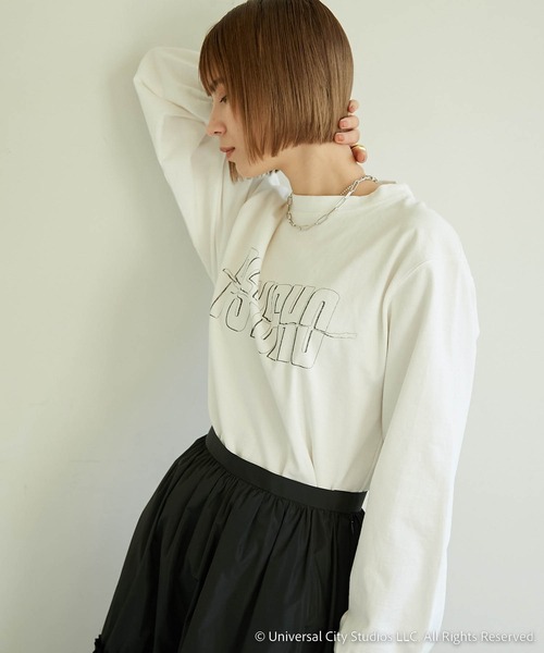 Whim Gazette(ウィムガゼット)の「【ユニバーサルコラボ】PSYCHOロンT(Tシャツ/カットソー・レディース・オフホワイト/ライトグレー・FREE)」の18枚目の写真