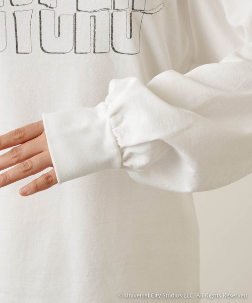 Whim Gazette(ウィムガゼット)の「【ユニバーサルコラボ】PSYCHOロンT(Tシャツ/カットソー・レディース・オフホワイト/ライトグレー・FREE)」の6枚目の写真