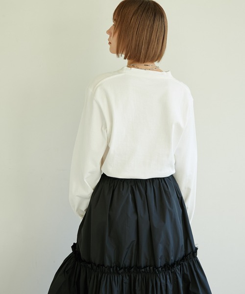 Whim Gazette(ウィムガゼット)の「【ユニバーサルコラボ】PSYCHOロンT(Tシャツ/カットソー・レディース・オフホワイト/ライトグレー・FREE)」の5枚目の写真