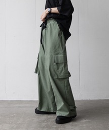 CASPER JOHN | M-47 stretch denim HAKAMA cargo pants/M-47 ストレッチデニム袴カーゴパンツ(カーゴパンツ)