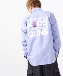 MISHKA バックプリントBIGシャツ 長袖