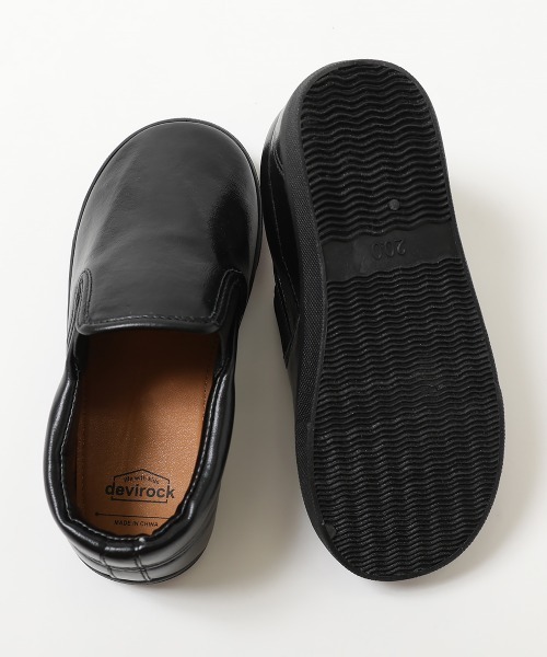 devirock（デビロック）の「フォーマル 撥水 フェイクレザースリッポン(インソール2枚付き)（スリッポン・キッズ・ブラック/ブラック系その他・15.0cm/16.0cm/17.0cm/18.0cm/19.0cm/20.0cm/21.0cm/22.0cm）」の5枚目の写真