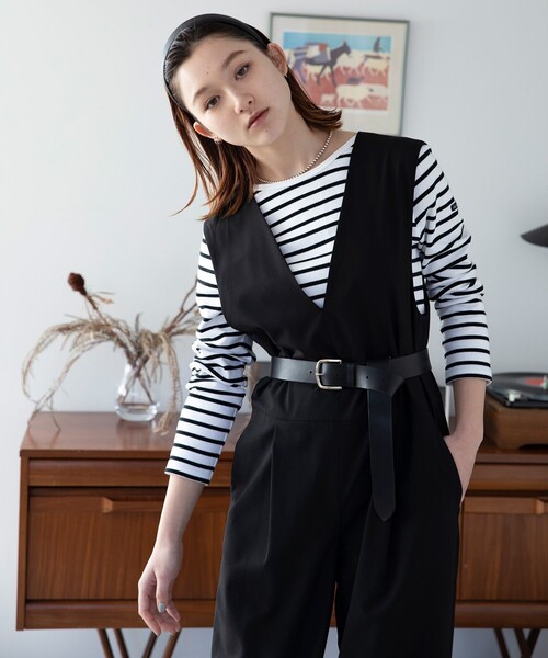 23区（ニジュウサンク）の「【洗える】Armor-lux バックポイントトップス（Tシャツ/カットソー・レディース・ベージュ系1/ホワイト系・40/38）」の13枚目の写真