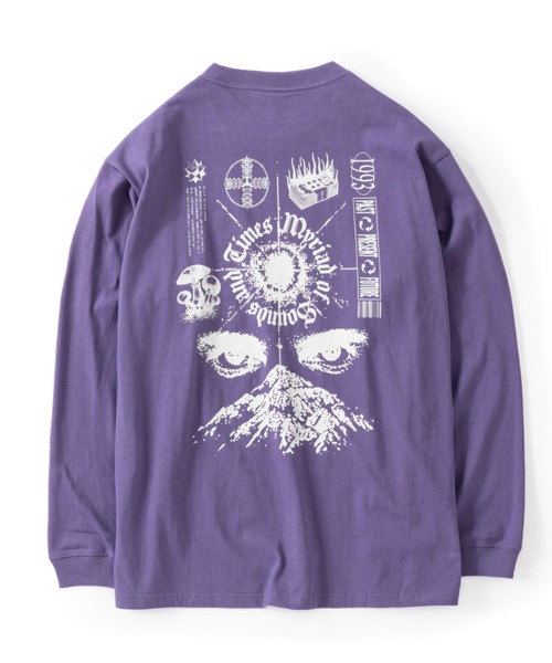 MANASTASH（マナスタッシュ）の「MANASTASH/マナスタッシュ/CiTee MYRIAD（Tシャツ/カットソー・メンズ・パープル/ホワイト/ブラック・MEDIUM/LARGE/X-LARGE/L/M/XL）」の3枚目の写真