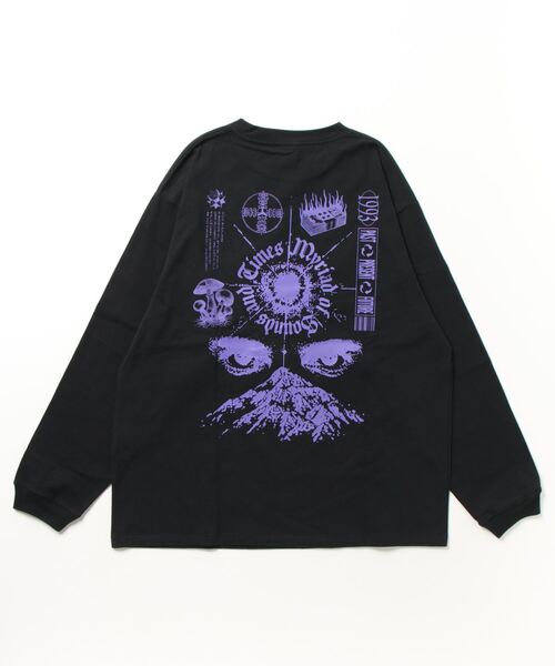 MANASTASH（マナスタッシュ）の「MANASTASH/マナスタッシュ/CiTee MYRIAD（Tシャツ/カットソー・メンズ・パープル/ホワイト/ブラック・MEDIUM/LARGE/X-LARGE/L/M/XL）」の2枚目の写真