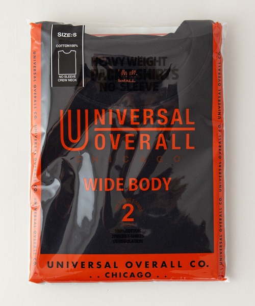 UNIVERSAL OVERALL（ユニバーサルオーバーオール）の「【UNIVERSALOVERALL/ユニバーサルオーバーオール】ヘビーウエイト　2Pパック　2枚組み　ノースリーブ　UVOP-003A（タンクトップ・メンズ・ホワイト/グレー/ブラック・SMALL/MEDIUM/LARGE/X-LARGE）」の7枚目の写真