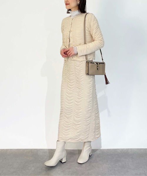 PICCIN(ピッチン)の「シャーリングスカート(セットアップ可能)(スカート・レディース・アイボリー/ブラック・M)」の20枚目の写真