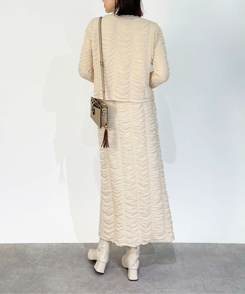 PICCIN(ピッチン)の「シャーリングスカート(セットアップ可能)(スカート・レディース・アイボリー/ブラック・M)」の21枚目の写真