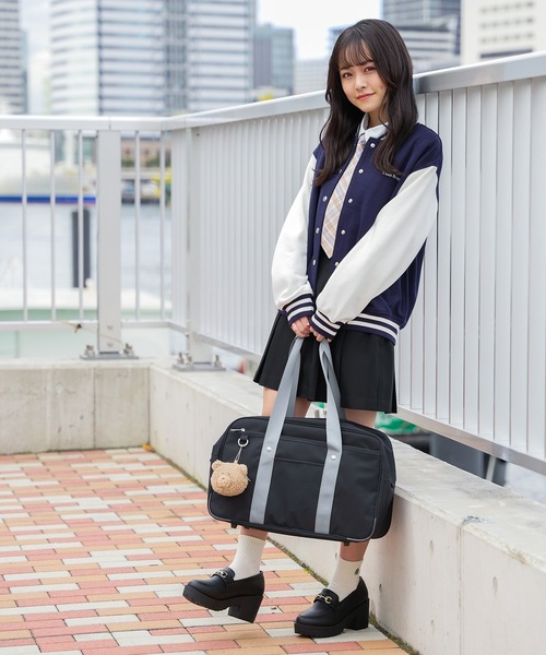 Honeys（ハニーズ）の「ボックスプリーツスカート（スカート・レディース・ホワイト系その他/ベージュ系その他/ブルー系その他/ブラック・L/LL/S/M/SS）」の17枚目の写真