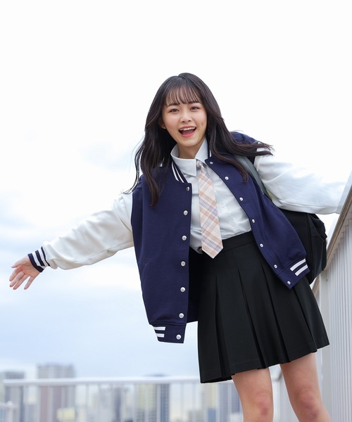 Honeys（ハニーズ）の「ボックスプリーツスカート（スカート・レディース・ホワイト系その他/ベージュ系その他/ブルー系その他/ブラック・L/LL/S/M/SS）」の7枚目の写真