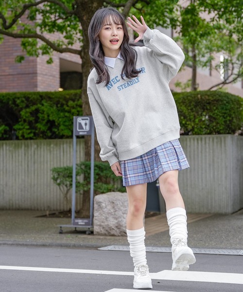 Honeys（ハニーズ）の「ボックスプリーツスカート（スカート・レディース・ホワイト系その他/ベージュ系その他/ブルー系その他/ブラック・L/LL/S/M/SS）」の19枚目の写真