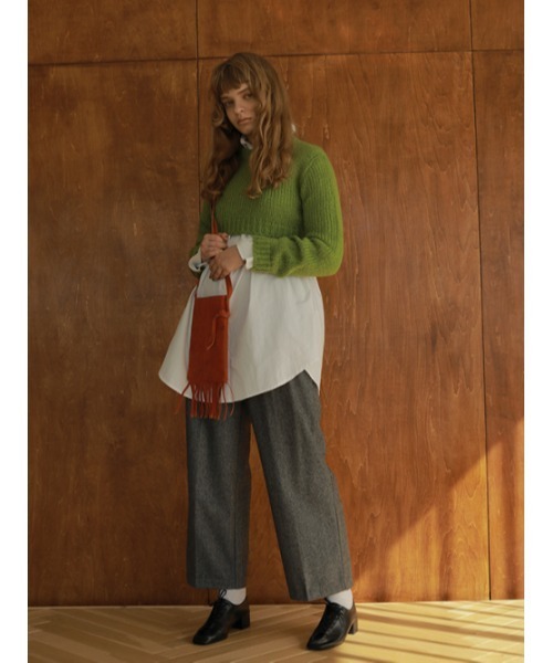 AMAIL（アマイル）の「Wool long pants（その他パンツ・レディース・ベージュ/グレー・FREE）」の3枚目の写真