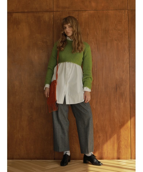 AMAIL（アマイル）の「Wool long pants（その他パンツ・レディース・ベージュ/グレー・FREE）」の4枚目の写真