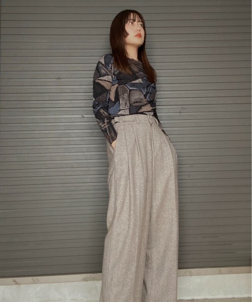 AMAIL（アマイル）の「Wool long pants（その他パンツ・レディース・ベージュ/グレー・FREE）」の17枚目の写真