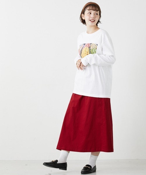 Le temps riche(ルタンリッシュ)の「フレンチフォトプリントロングスリーブTシャツ<Le temps riche>(Tシャツ/カットソー・レディース・ホワイト系2/ホワイト系1・M/L)」の8枚目の写真