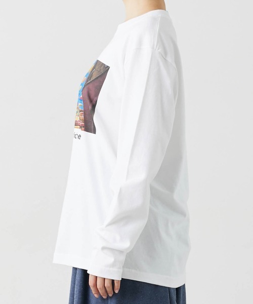 Le temps riche(ルタンリッシュ)の「フレンチフォトプリントロングスリーブTシャツ<Le temps riche>(Tシャツ/カットソー・レディース・ホワイト系2/ホワイト系1・M/L)」の15枚目の写真