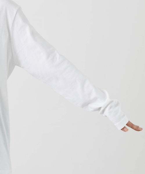 Le temps riche(ルタンリッシュ)の「フレンチフォトプリントロングスリーブTシャツ<Le temps riche>(Tシャツ/カットソー・レディース・ホワイト系2/ホワイト系1・M/L)」の18枚目の写真