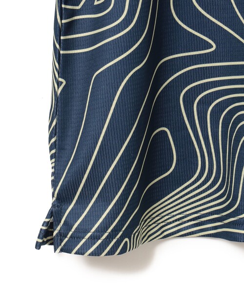 〈WOMEN〉BEAMS GOLF ORANGE LABEL / ライン サイケ ポロシャツ