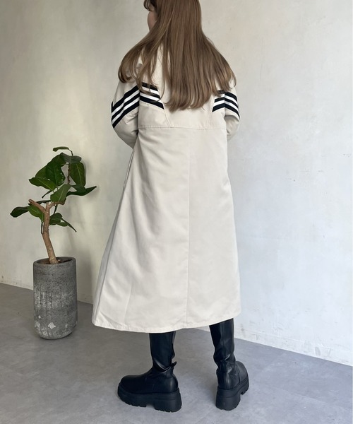 prose verse（プロズヴェール）の「配色テープスタンドネックロングコート（その他アウター・レディース・ベージュ/ブラック・ﾌﾘ-）」の13枚目の写真