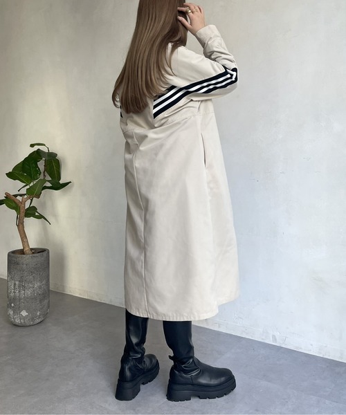 prose verse（プロズヴェール）の「配色テープスタンドネックロングコート（その他アウター・レディース・ベージュ/ブラック・ﾌﾘ-）」の14枚目の写真