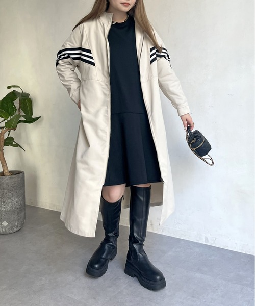 prose verse（プロズヴェール）の「配色テープスタンドネックロングコート（その他アウター・レディース・ベージュ/ブラック・ﾌﾘ-）」の16枚目の写真
