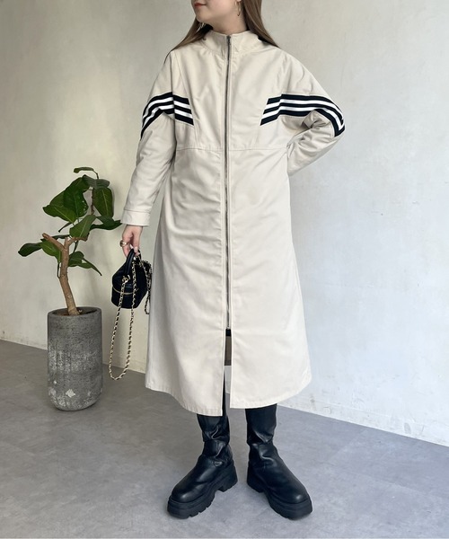 prose verse（プロズヴェール）の「配色テープスタンドネックロングコート（その他アウター・レディース・ベージュ/ブラック・ﾌﾘ-）」の22枚目の写真