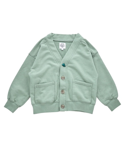 Ocean&Ground（オーシャン&グラウンド）の「モチーフボタンVネックカーディガン(90～140cm)（カーディガン/ボレロ・キッズ・ラベンダー/グリーン/チャコール/アイボリー・110/130/90/100/120/140）」の13枚目の写真