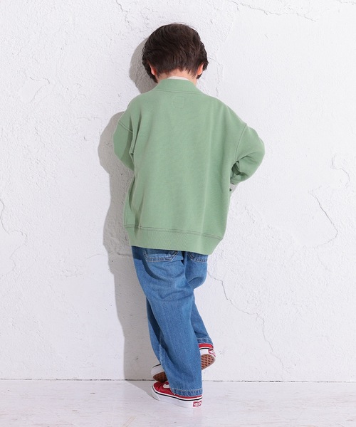 Ocean&Ground（オーシャン&グラウンド）の「モチーフボタンVネックカーディガン(90～140cm)（カーディガン/ボレロ・キッズ・ラベンダー/グリーン/チャコール/アイボリー・110/130/90/100/120/140）」の11枚目の写真