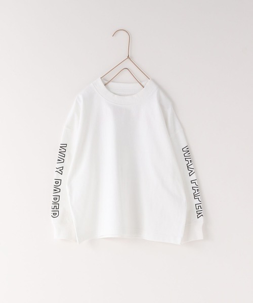 LOWRYS FARM（ローリーズファーム）の「WAX PAPERメニュープリントロングTシャツ　182804（Tシャツ/カットソー・キッズ・ピンク/ホワイト・120cm/150cm/130cm/110cm/140cm）」の5枚目の写真