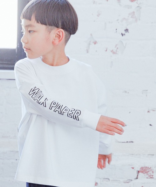 LOWRYS FARM（ローリーズファーム）の「WAX PAPERメニュープリントロングTシャツ　182804（Tシャツ/カットソー・キッズ・ピンク/ホワイト・120cm/150cm/130cm/110cm/140cm）」の10枚目の写真