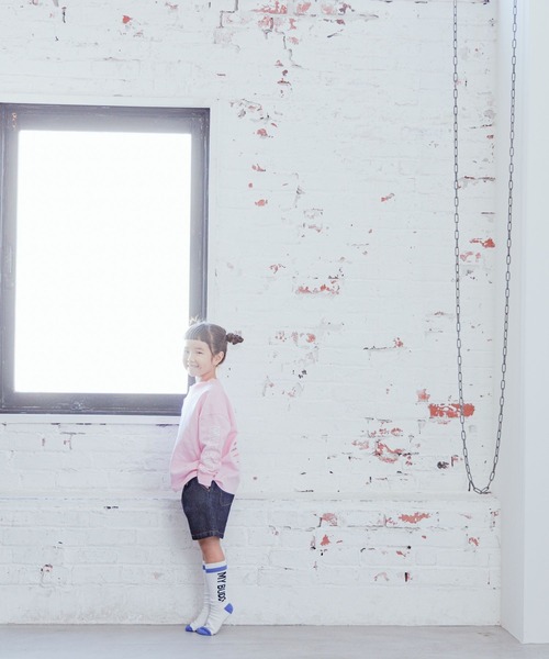 LOWRYS FARM（ローリーズファーム）の「WAX PAPERメニュープリントロングTシャツ　182804（Tシャツ/カットソー・キッズ・ピンク/ホワイト・120cm/150cm/130cm/110cm/140cm）」の16枚目の写真