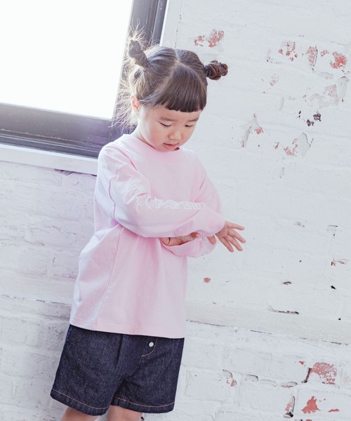 LOWRYS FARM（ローリーズファーム）の「WAX PAPERメニュープリントロングTシャツ　182804（Tシャツ/カットソー・キッズ・ピンク/ホワイト・120cm/150cm/130cm/110cm/140cm）」の18枚目の写真