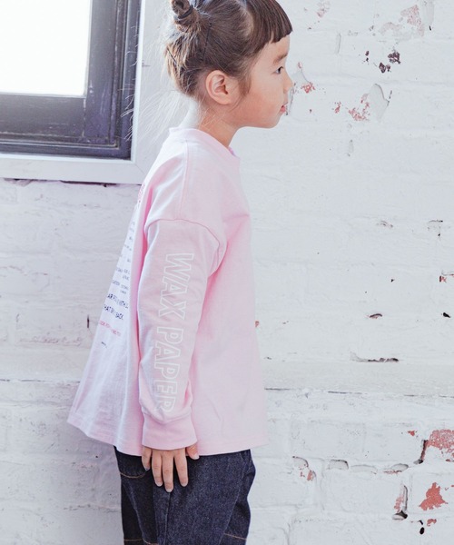 LOWRYS FARM（ローリーズファーム）の「WAX PAPERメニュープリントロングTシャツ　182804（Tシャツ/カットソー・キッズ・ピンク/ホワイト・120cm/150cm/130cm/110cm/140cm）」の20枚目の写真