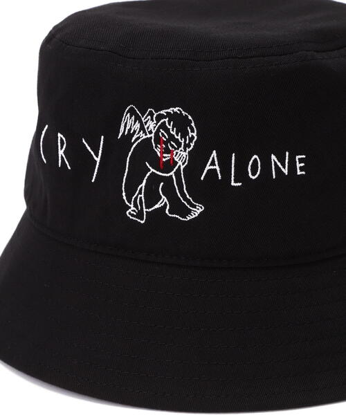 AZS TOKYO（アザストーキョー）の「AZS TOKYO/アザストウキョウ/"CRY ALONE" BUCKET（ハット・レディース・ブラック・F）」の6枚目の写真