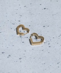 【40】ステンレス デザインピアス 〔両耳用〕(2個セット)