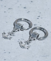 【40】ステンレス デザインピアス 〔両耳用〕(2個セット)