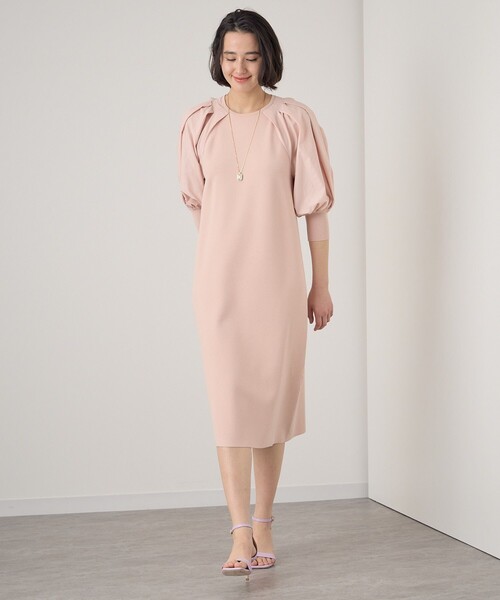 新品タグ付 ANAYI レーヨンポリエステルドッキングワンピース ANAYI（アナイ）の「レーヨンポリエステルドッキングワンピース