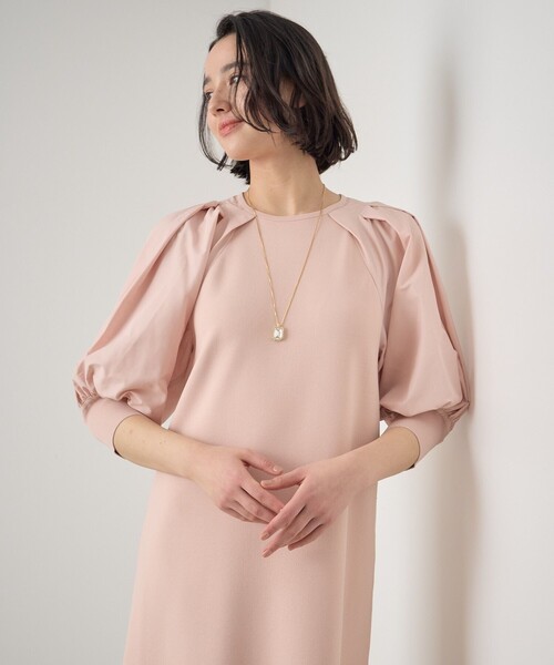 新品タグ付 ANAYI レーヨンポリエステルドッキングワンピース ANAYI（アナイ）の「レーヨンポリエステルドッキングワンピース