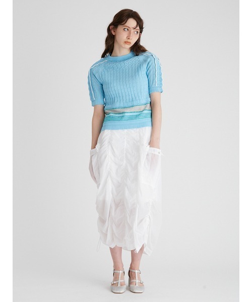 FURFUR（ファーファー）の「シアーミリタリースカート（スカート・レディース・カーキ/ブラック/ホワイト・FREE）」の2枚目の写真