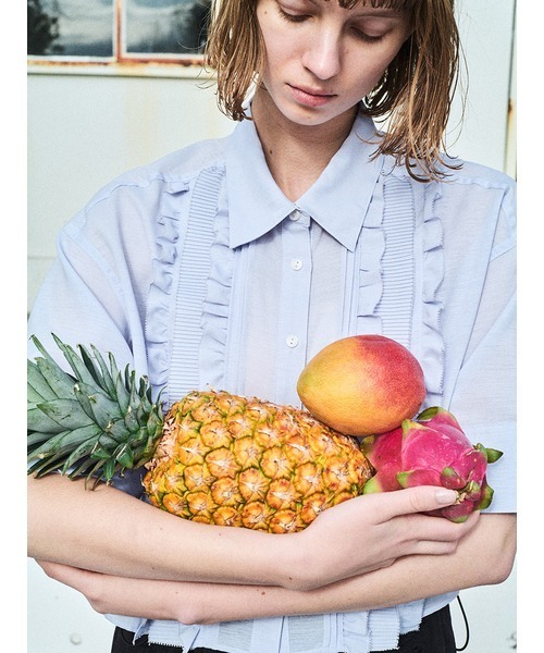 FURFUR（ファーファー）の「シアーミリタリースカート（スカート・レディース・カーキ/ブラック/ホワイト・FREE）」の5枚目の写真